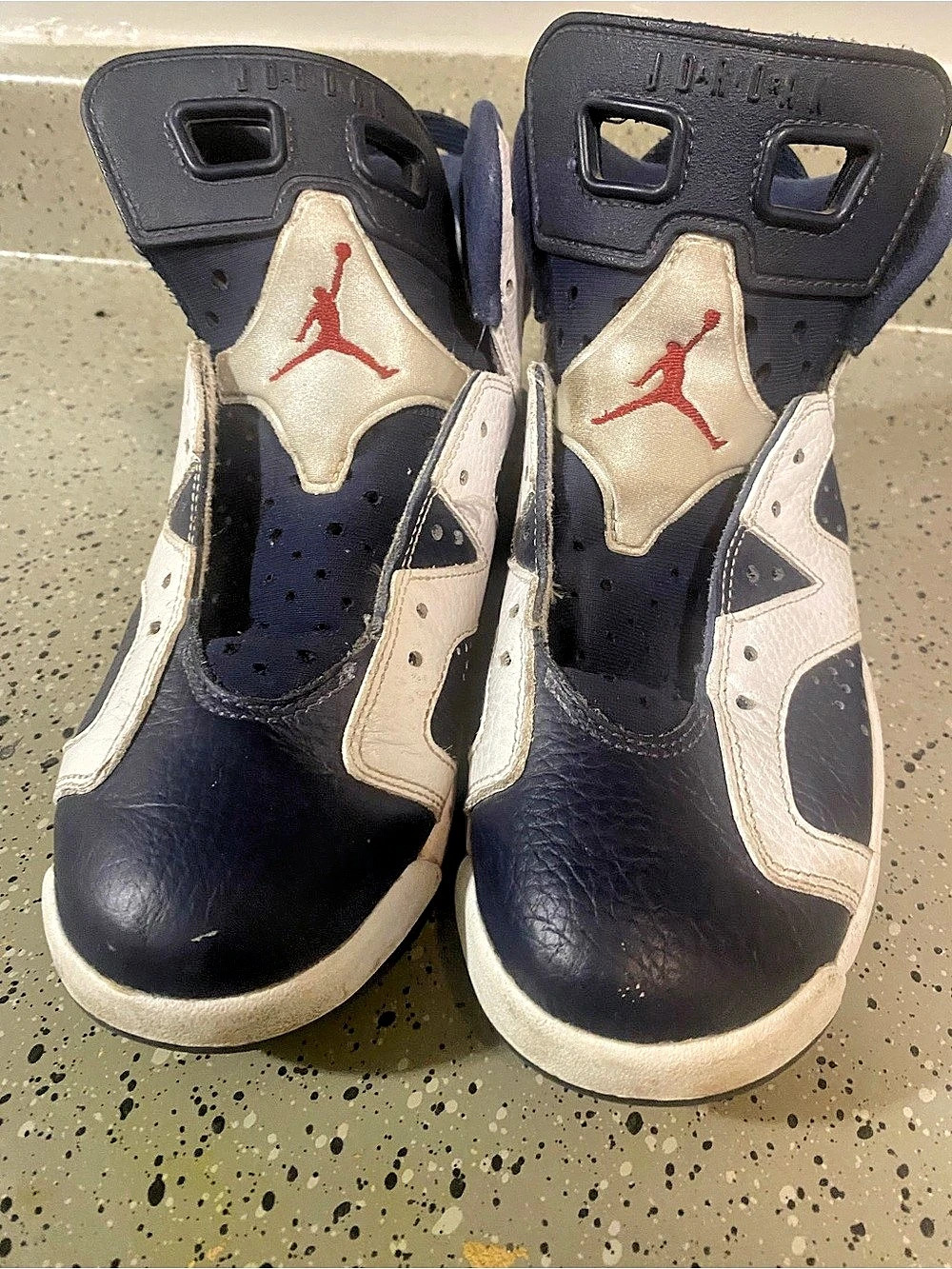 Jordan 6 Rings Blue & White Sneakers